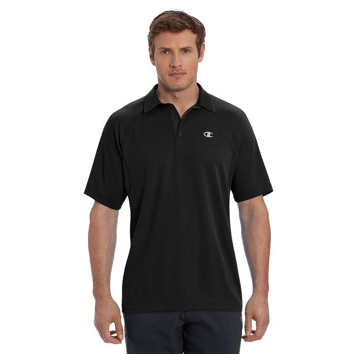 Men's Champion Catalyst Polo, Size: Large, Black