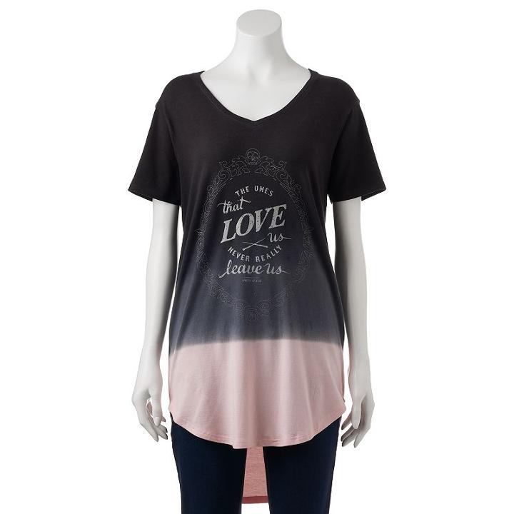 Juniors' Harry Potter Graphic Tunic Tee, Teens, Size: Xs, Black