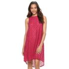 Women's Apt. 9&reg; Lace High-low Shift Dress, Size: 8, Pink