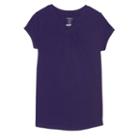 Girls 7-16 & Plus Size French Toast V-neck Tee, Size: 10-12, Med Purple