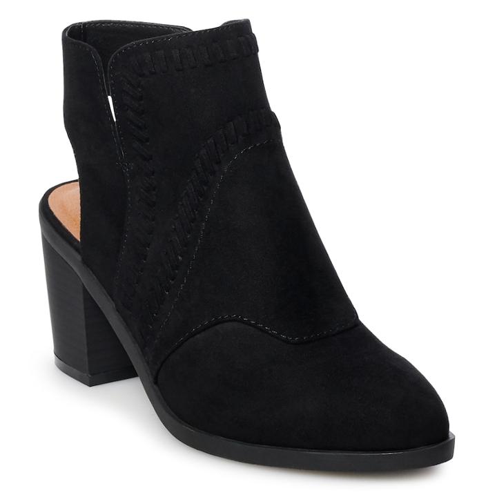 Sonoma Goods For Life&reg; Casting Women's High Heel Ankle Boots, Size: Medium (8), Black