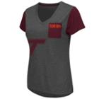 Women's Campus Heritage Virginia Tech Hokies Pocket V-neck Tee, Size: Large, Red Overfl