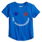Girls 7-16 Americana Graphic Tee, Size: Small, Blue