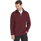 Men's Van Heusen Classic-fit Sweater Fleece Quarter-zip Pullover, Size: Xl, Drk Purple