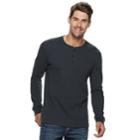 Men's Sonoma Goods For Life&trade; Slim-fit Supersoft Thermal Henley, Size: Large, Black