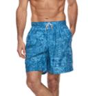 Men's Croft & Barrow&reg; Aloha Swim Trunks, Size: Medium, Med Blue