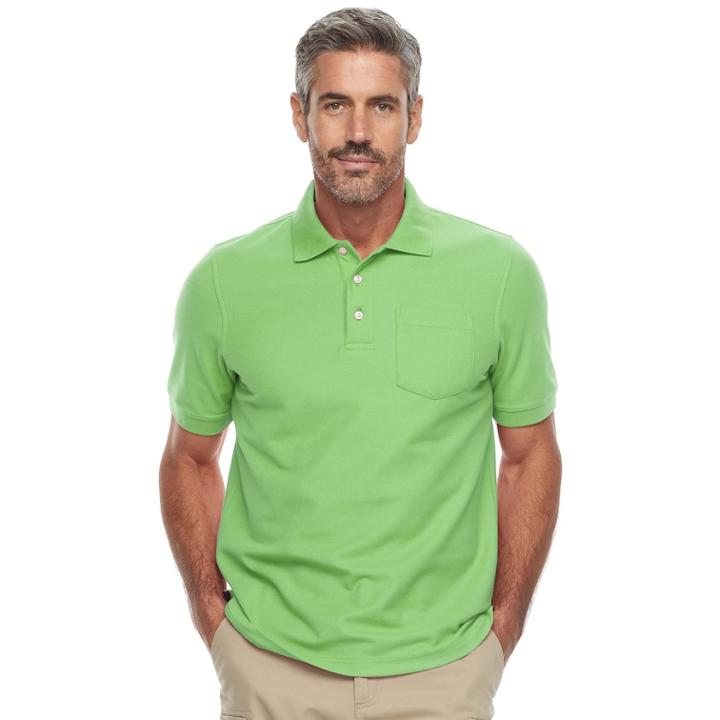 Men's Croft & Barrow&reg; Polo, Size: Large, Med Green