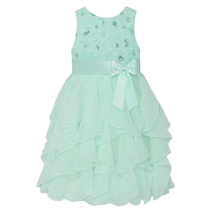 Girls 7-16 & Plus Size American Princess Corkscrew Dress, Size: 7, Lt Green