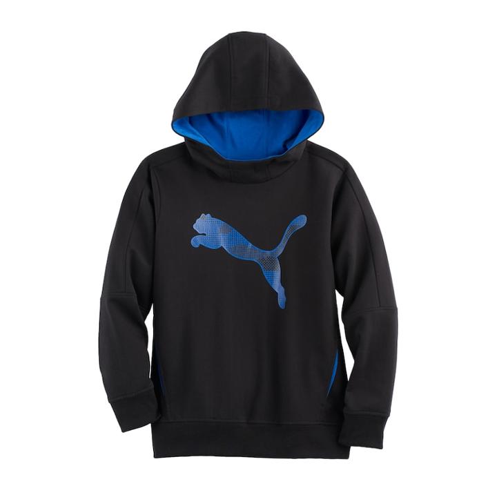 Boys 8-20 Puma Perforated Hoodie, Size: Xl, Black