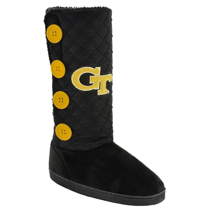 Women's Georgia Tech Yellow Jackets Button Boots, Size: Small, Black