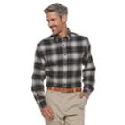 Men's Croft & Barrow&reg; Classic-fit Patterned Flannel Button-down Shirt, Size: Medium, Oxford