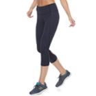 Women's Tek Gear&reg; Keyhole Hem Capri Leggings, Size: Xs, Dark Blue