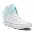 Girls' Converse Chuck Taylor All Star Block Party High Top Sneakers, Size: 3, Natural