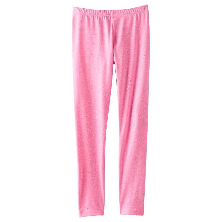 Girls 7-16 & Plus Size So&reg; Allover Glitter Leggings, Girl's, Size: 20 1/2, Brt Pink