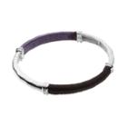 Dana Buchman Purple & Black Threaded Stretch Bangle Bracelet, Women's, Multicolor