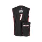 Men's Adidas Miami Heat Chris Bosh Nba Replica Jersey, Size: Medium, Black