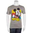 Men's Disney's Mickey Mouse Sitting Tee, Size: Large, Dark Grey