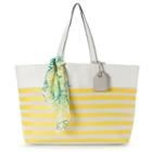 Reed Market Tote With Scarf, Women's, Brt Yellow