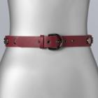 Women's Simply Vera Vera Wang Studded Belt, Size: Large, Med Red