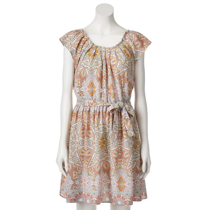 Women's Lc Lauren Conrad Pleated Shift Dress, Size: Xl, White