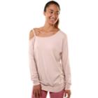 Women's Soybu Interim Off-the-shoulder Tunic, Size: Xl, Lt Beige