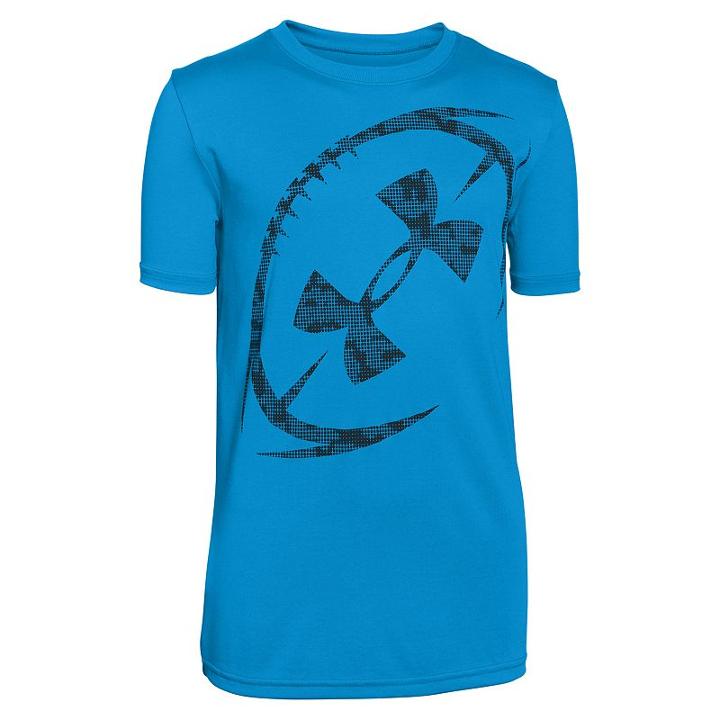 Boys 8-20 Under Armour Football Logo Tee, Boy's, Size: Medium, Med Blue