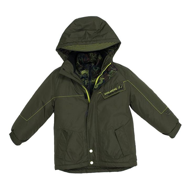 Boys 4-7 Big Chill Hooded Camouflage Heavyweight 3-in-1 Systems Jacket, Boy's, Size: 4, Dark Green