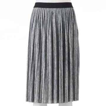 Joe B, Juniors' Pleated Midi Skirt, Girl's, Size: Xl, Grey