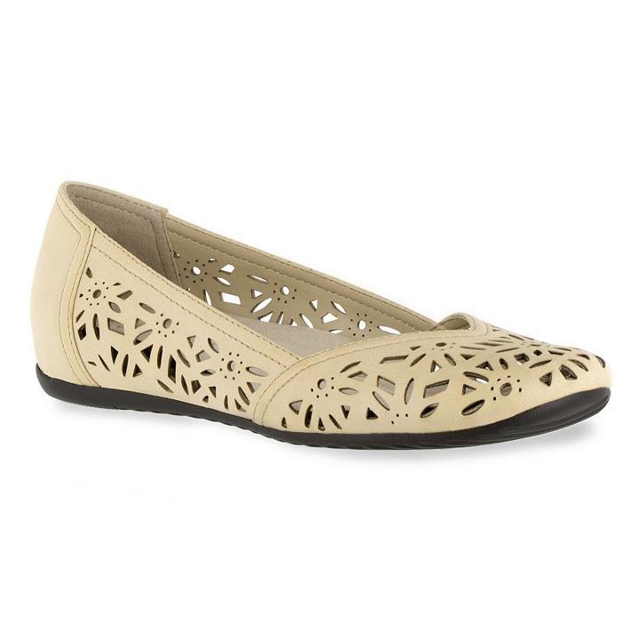Easy Street Charlize Women's Hidden Wedge Flats, Size: Medium (11), Lt Beige