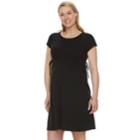 Maternity A:glow Empire T-shirt Dress, Women's, Size: L-mat, Black