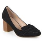 Journee Collection Cass Women's Loafer High Heels, Girl's, Size: 10, Black