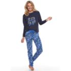 Juniors' So&reg; Knit Raglan Jogger Set, Teens, Size: Xs, Blue (navy)