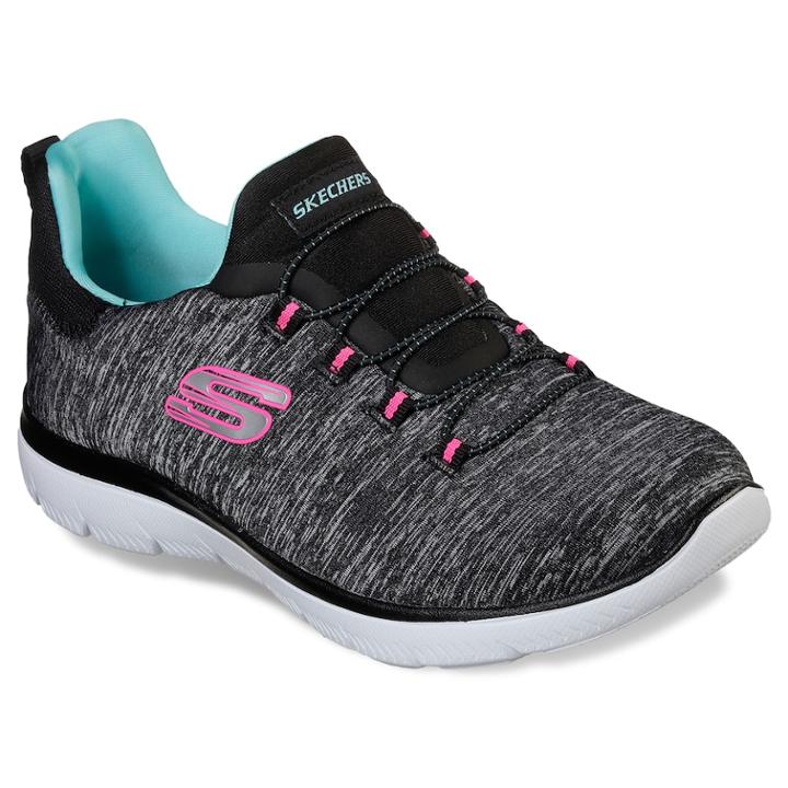 Skechers Summits Quick Getaway Women's Sneakers, Size: 9, Black Light Blue