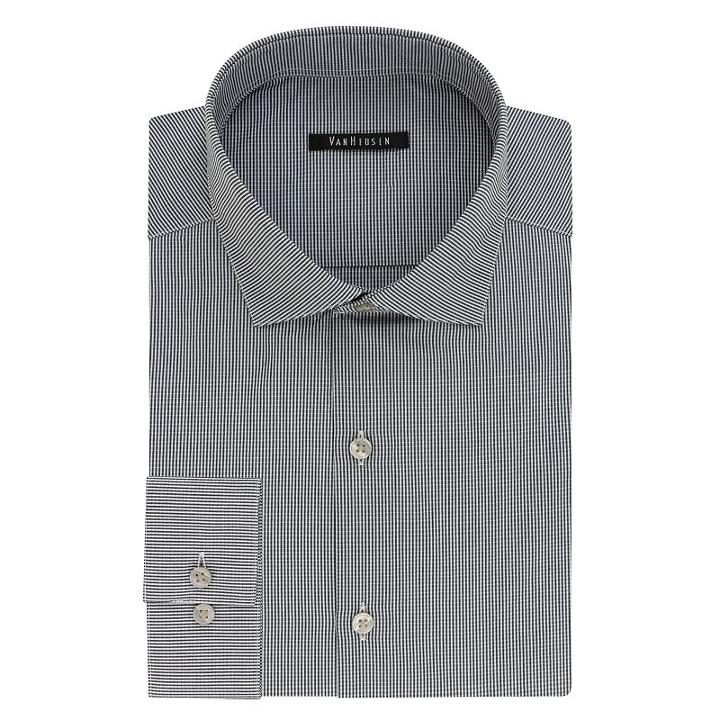 Men's Van Heusen Fresh Defense Slim-fit Dress Shirt, Size: 16.5-34/35, Grey Other