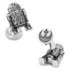 Star Wars 3d R2-d2 Cuff Links, Men's, Silver