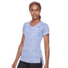 Women's Tek Gear&reg; Space Dye Base Layer Tee, Size: Small, Med Blue