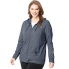 Plus Size Just My Size Slubbed Hoodie, Women's, Size: 3xl, Light Grey