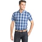 Men's Izod Coolfx Classic-fit Plaid Moisture-wicking Button-down Shirt, Size: Xl, Brt Blue