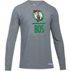 Men's Under Armour Boston Celtics Charged Lockup Long-sleeve Tee, Size: Xxl, Gray