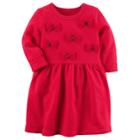 Girl's 4-8 Carter's Bow Dress, Size: 8, Red