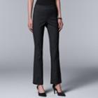 Women's Simply Vera Vera Wang Simply Modern Twill Bootcut Pants, Size: Small, Grey
