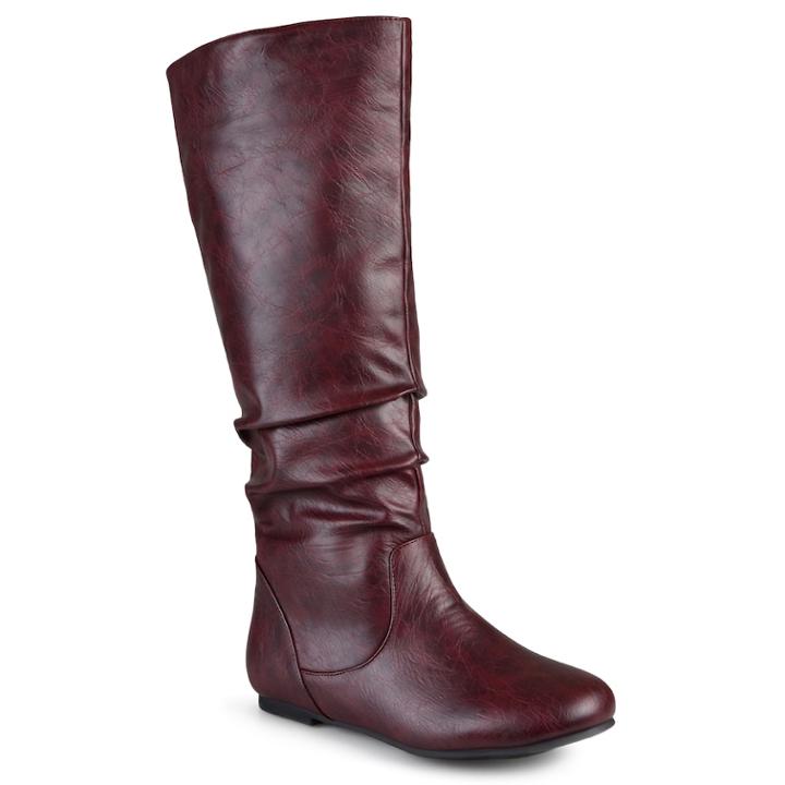 Journee Collection Jayne Women's Knee-high Boots, Size: Medium (9), Dark Red