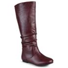 Journee Collection Jayne Women's Knee-high Boots, Size: Medium (9), Dark Red