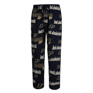 Men's Concepts Sport Purdue Boilermakers Slide Lounge Pants, Size: Xxl, Black