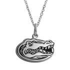 Fiora Sterling Silver Florida Gators Team Logo Pendant Necklace, Women's, Size: 16, Grey
