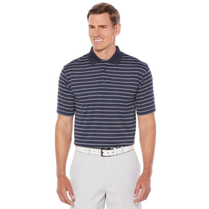 Men's Jack Nicklaus Regular-fit Stayvent Striped Golf Polo, Size: Medium, Light Blue