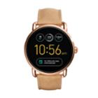 Fossil Women's Q Wander Gen 2 Leather Smart Watch - Ftw2102, Size: Large, Brown