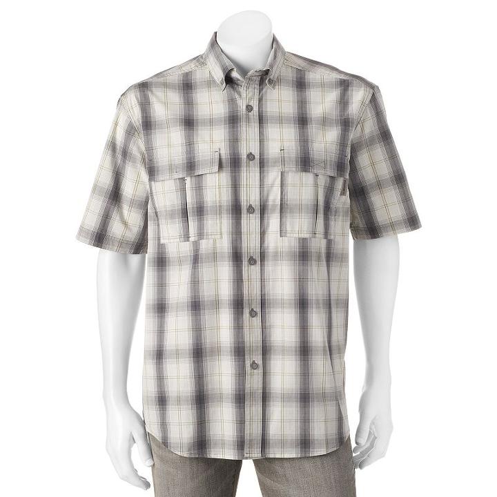 Men's Wolverine Trailhead Button-down Shirt, Size: Xl, Dark Grey