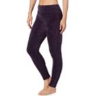 Plus Size Cuddl Duds Double Plush Velour Leggings, Women's, Size: 1xl, Med Purple