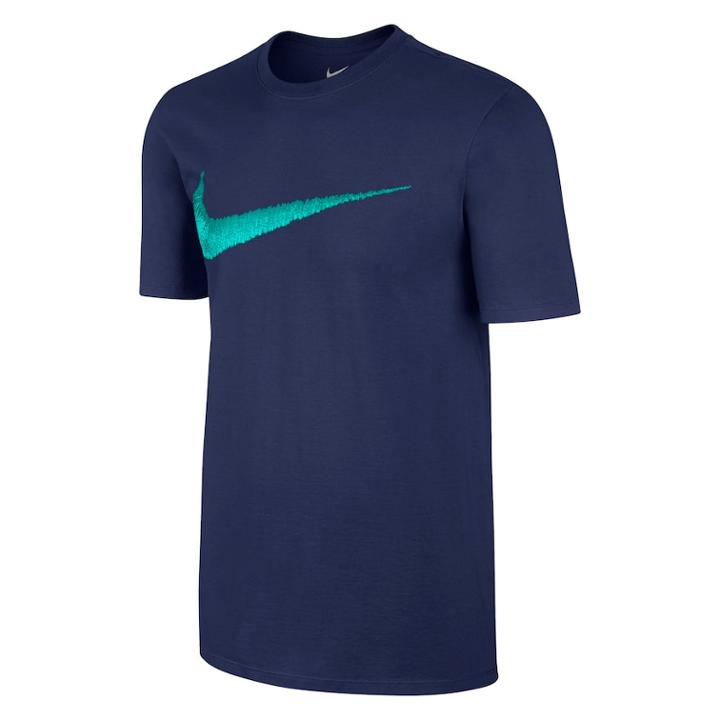 Men's Nike Swoosh Logo Tee, Size: Medium, Brt Blue